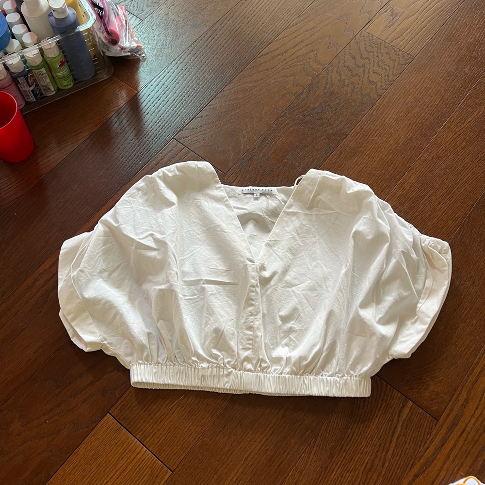 Endless Rose COTTON DROP SHOULDER CROP TOP